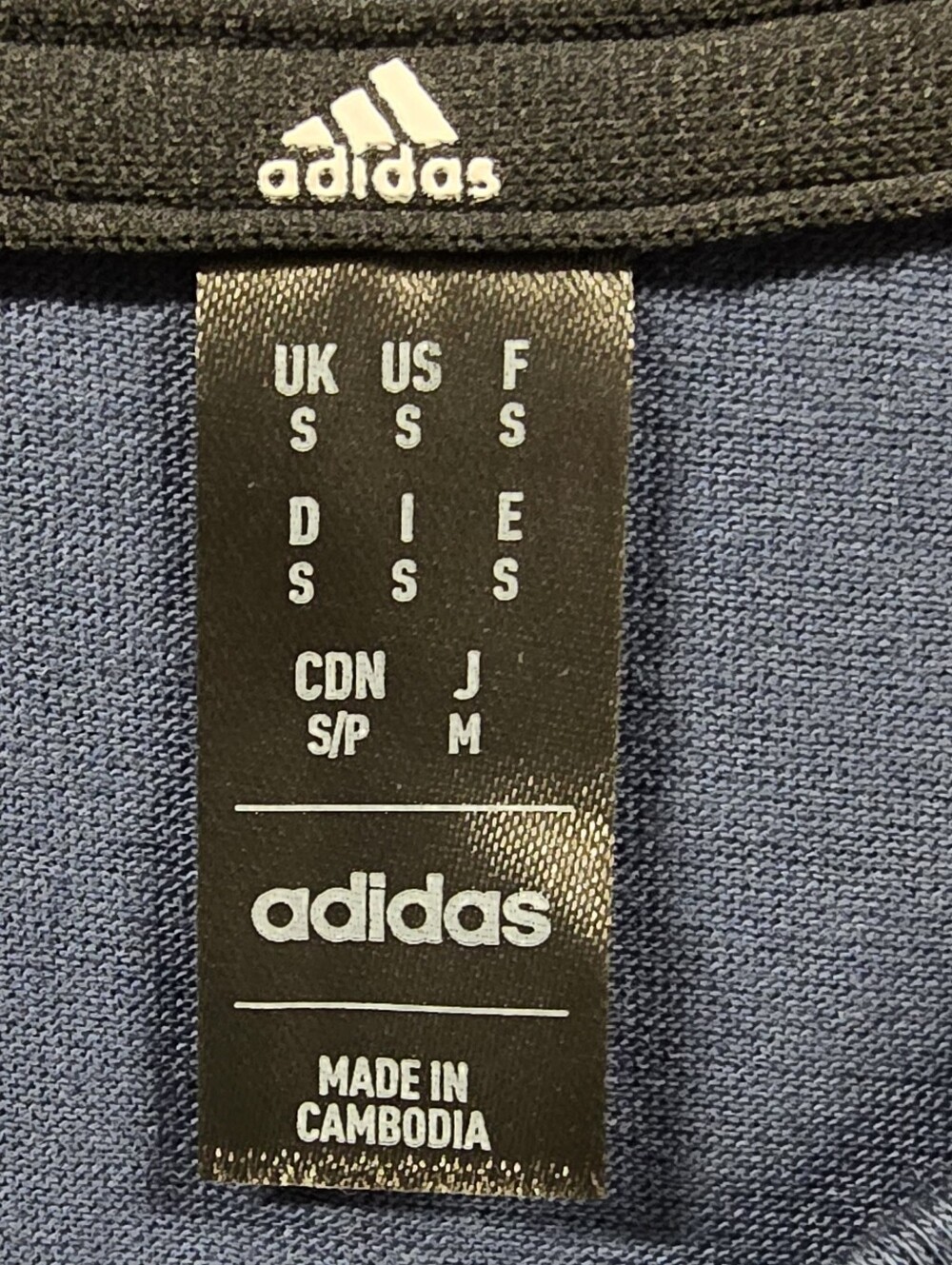 Adidas Performance Training Tee Blue Crew Neck Athletic Shirt Men's Small - Picture 4 of 6